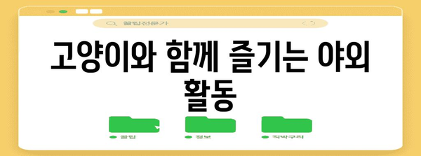 강남 캠핑고양이 | 고양이와 즐기는 야외 힐링 휴식