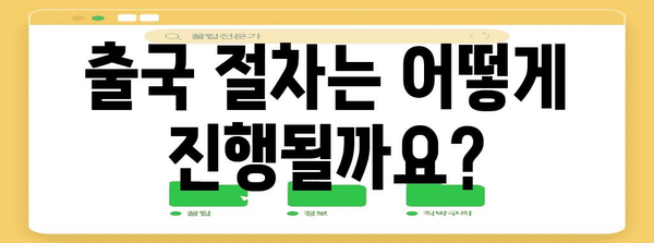 불법 체류자 특별 자진 출국 제도 | 자격 요건과 혜택