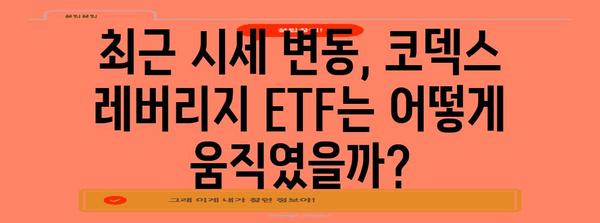 코덱스 레버리지 ETF 주가 분석 | 시세 동향과 투자 전망
