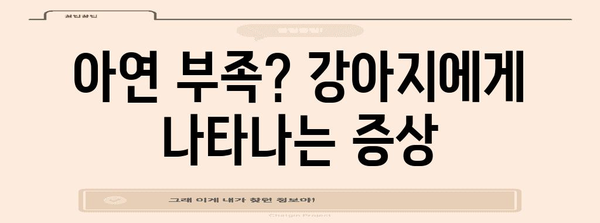 강아지 건강 필수 영양소 | 아연의 역할과 효과 알아보기