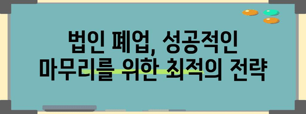 법인 폐업 완벽 가이드 | 법인격 부인 소송 피하기