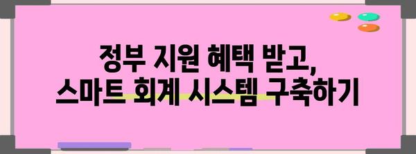 기업 회계 프로그램 도입 | 비대면 바우처 및 정부 지원