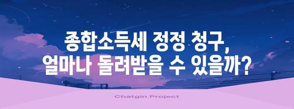 세금환급 꿀팁 | 개인사업자 종합소득세 정정 청구하기