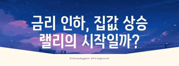 금리 인하로 급등하는 집값 | 투자자를 위한 주의 사항