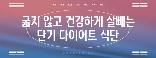 단기 다이어트 성공 가이드 | 보조제 리뷰와 과학적으로 입증된 방법