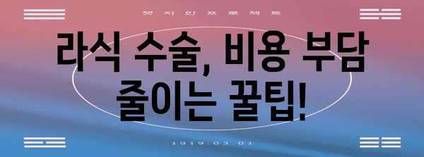 라식 수술 비용 최적화 | 의료 시설 비교를 통한 현명한 선택