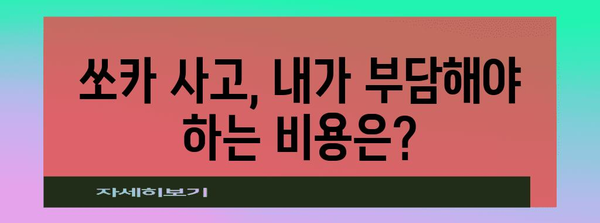 쏘카 사고 처리 | 후속 절차부터 보험 보상까지