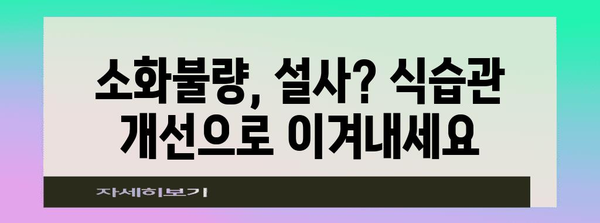 소화불량 증상 해결책 | 방귀, 복부팽만, 설사 해결하기