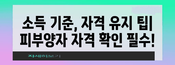 2024년 건강보험 피부양자 자격 변경 완벽 가이드