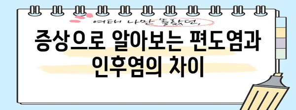 편도염 vs 인후염 구분법 | 증상과 차이점