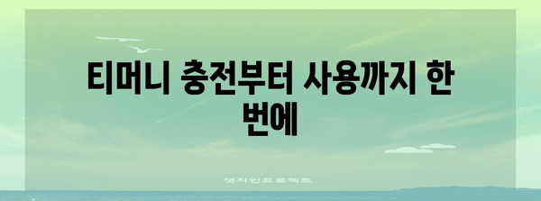 모바일티머니 사용 가이드 | 교통카드부터 할인 혜택까지 정리