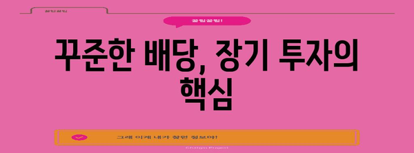 미국 고배당주 순위, 꾸준한 수익 창출의 비결