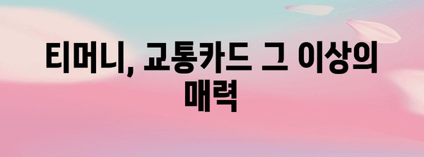 모바일티머니 사용 가이드 | 교통카드부터 할인 혜택까지 정리