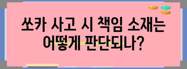 쏘카 사고 책임 완벽 분석 | 피해규모와 보험 처리법