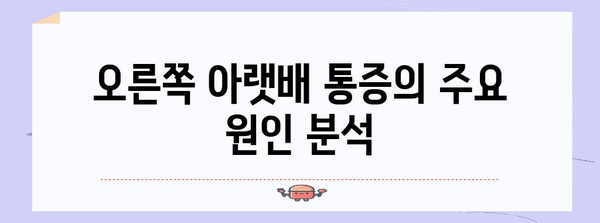 오른쪽 아랫배 통증과 식습관의 관계 | 알아두어야 할 정보