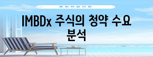 IMBDx 주식 분석 | 청약 수요, 주가 전망, 투자 전략