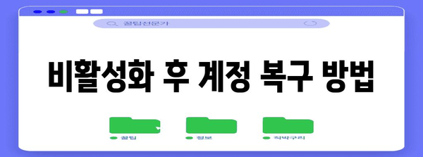 인스타그램 비활성화 설정 및 해제 완벽 가이드