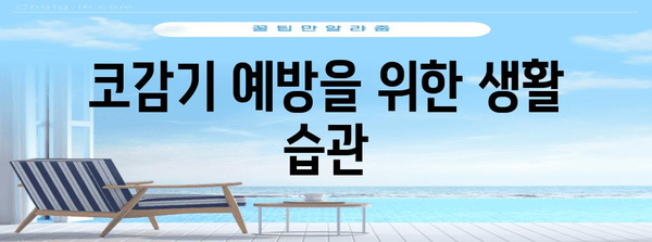 코감기 즉시 제거 | 확실한 8가지 방법