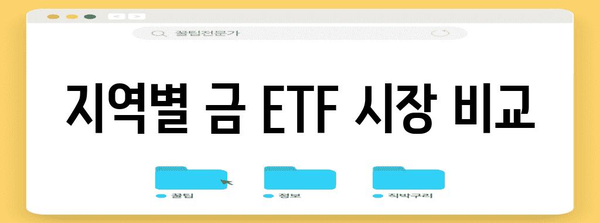 글로벌 금 ETF 시장 분석 | 규모와 성장 전망